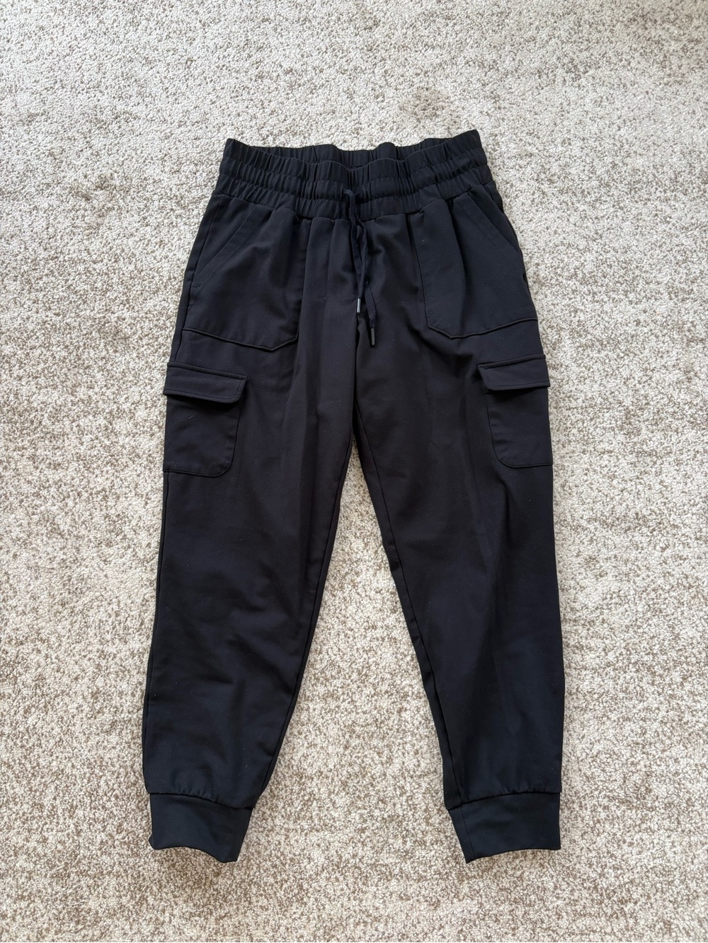Mondetta Black Cargo Joggers with Drawstring